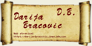 Darija Bracović vizit kartica